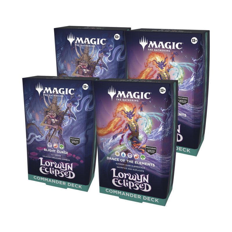 Preventa 16/01/2026 – MTG: Lorwyn Eclipsed – Commander Deck Display (2x Decks) (Ingles)