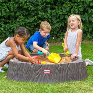 Arenero imitación tronco madera