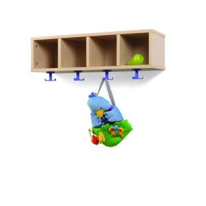Mueble perchero 4 casillas 80×22