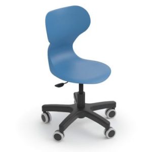 Silla de Polipropileno Mia Mini con Ruedas para Educadores