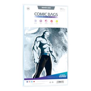 Ultimate Guard: Comic Bags Bolsas con cierre reutilizable de Comics Silver Size (100)