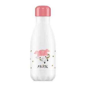 MANTIENE LA TEMPERATURA DE LOS LÍQUIDOS DURANTE MÁS TIEMPO  kidbottle fairy de la colección magical de Miniland preserva las bebidas frías o calientes durante más tiempo gracias a su doble pared de acero para que los más pequeños de la casa las