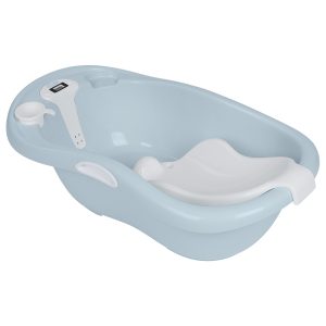 • Adecuado desde el nacimiento hasta los 36 meses• Materiales no tóxicos de alta calidad• Termómetro digital incorporado para controlar la temperatura del agua• Compartimento para accesorios y bebedero para bebés• Equipado con asas laterales para facilitar