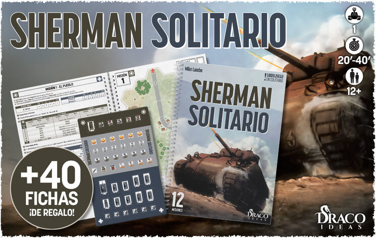 Libro Juego: Sherman Solitario + Material Promocional