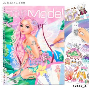Create your TOP Model Libro Para Colorear y Pegatinas