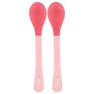 • Cucharas termosensibles diseñadas para cambiar de color y avisarle si la comida que está dando al bebé está demasiado caliente• Su diseño suave y menos elástico evita que el bebé se haga daño • Adecuado para niños de más de 4 meses • Sin BPA• 2 piezas Di